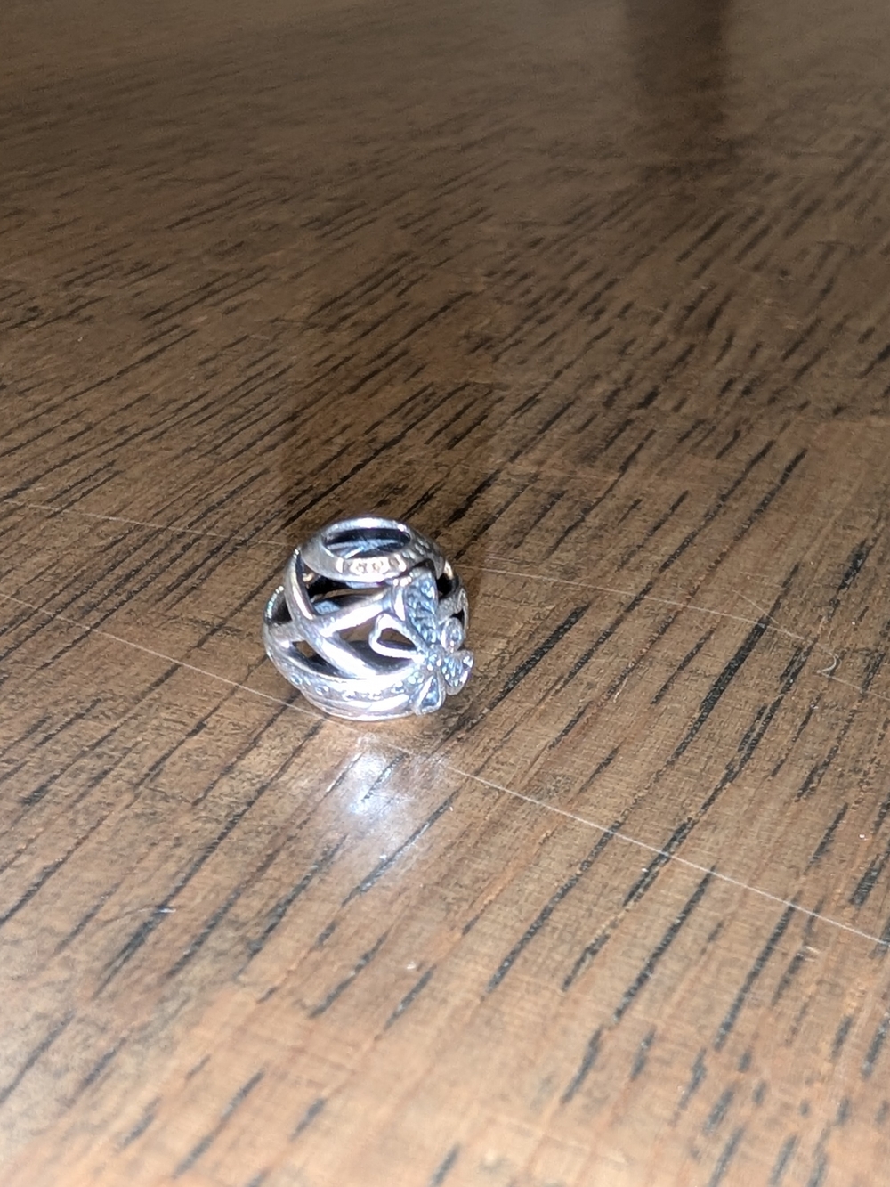 Pandora Silver Dragonfly Filigree Charm Bead